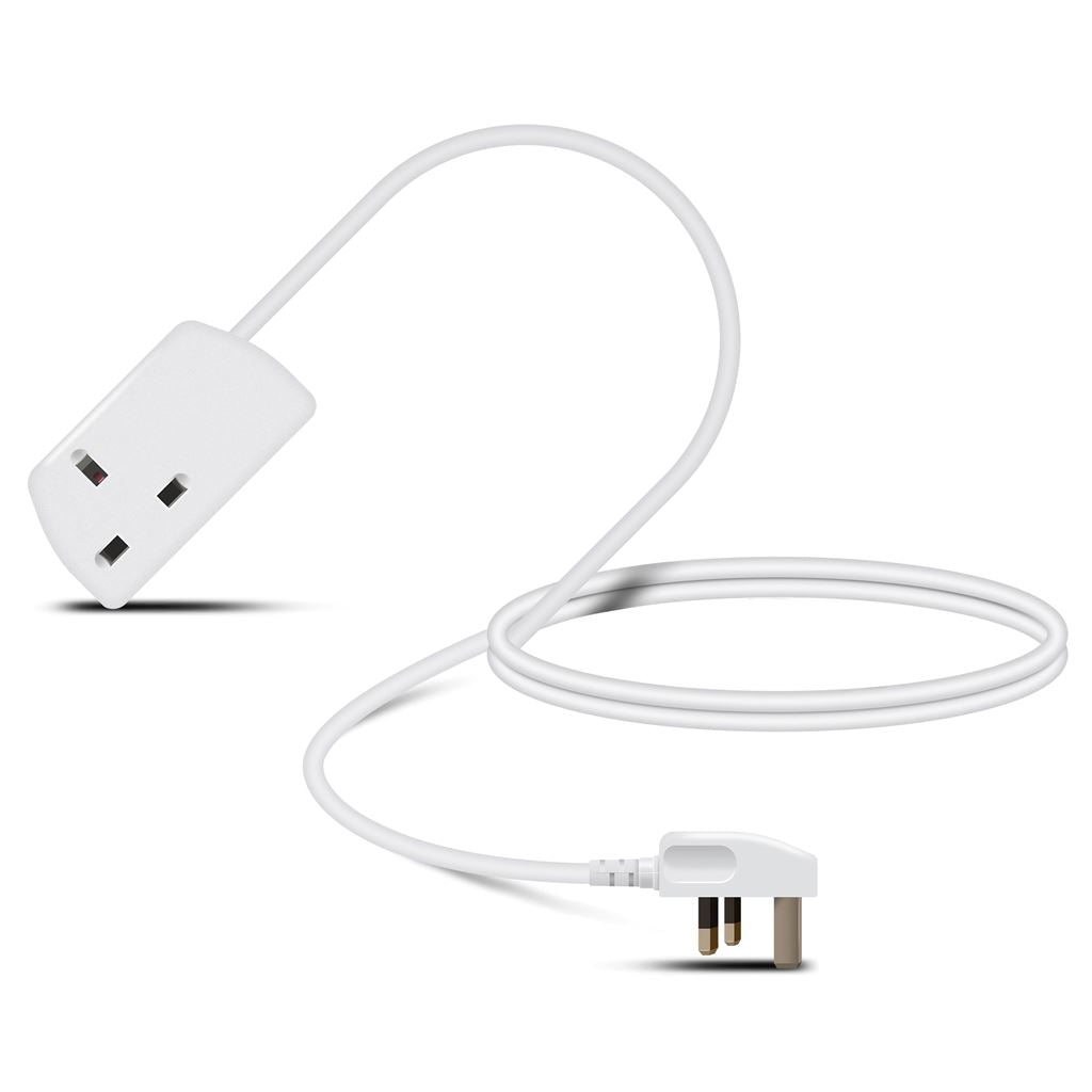1 Eagle Single Gang Extension Lead White