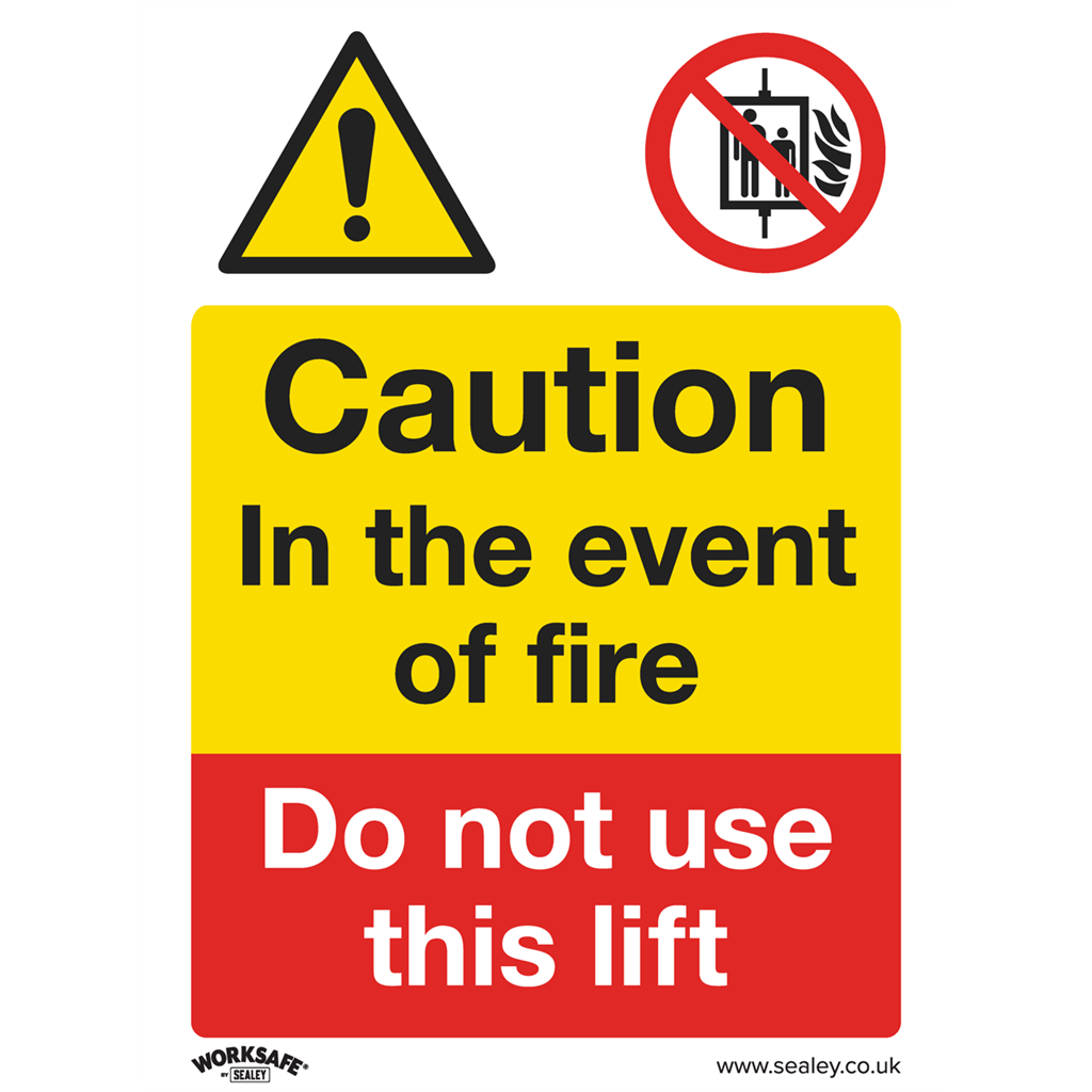 Worksafe&#174; Caution Do Not Use Lift Safety Sign - Self-Adhesive Vinyl