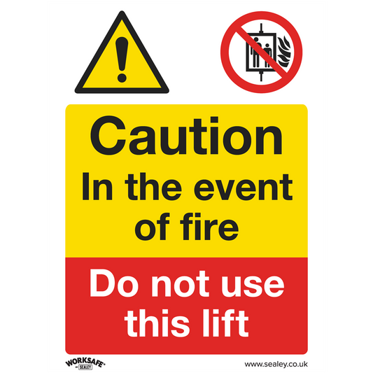 Worksafe&#174; Caution Do Not Use Lift Safety Sign - Self-Adhesive Vinyl