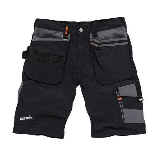 Scruffs Trade Shorts Black - 40" W