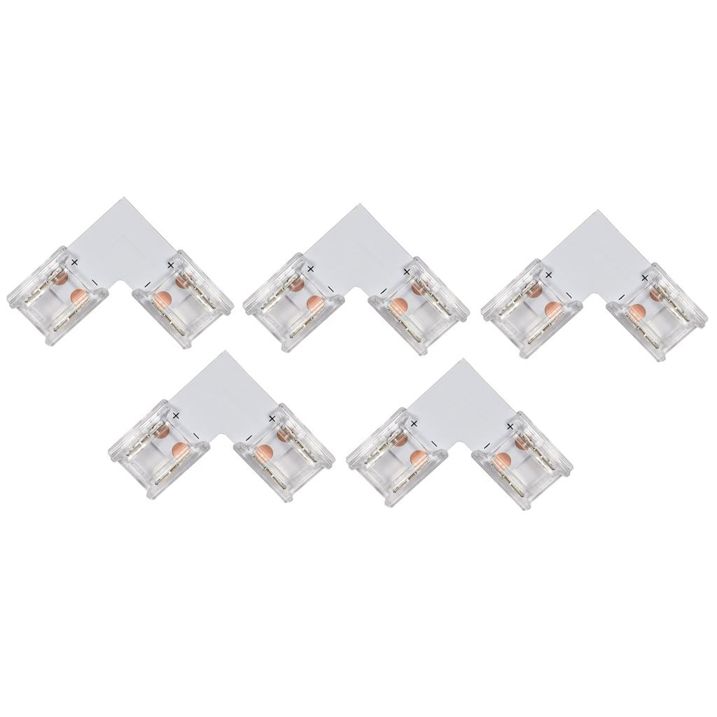 Solderless Single Colour COB LED Strip 10mm Connectors - 5 Pack - 5pk