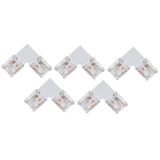 Solderless Single Colour COB LED Strip 10mm Connectors - 5 Pack - 5pk