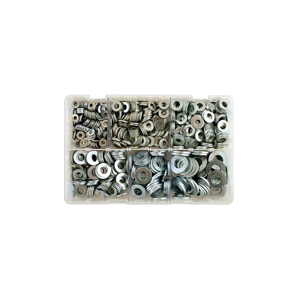 Zinc Plated Washers - Table 3 Flat - Assorted - Box Qty 800