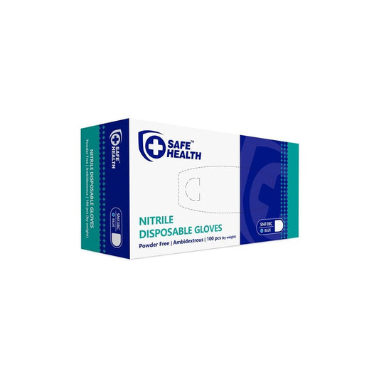 Safe Health Nitrile Powder Free Gloves - Small