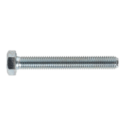 8.8 Zinc Plated HT Setscrew M8 x 60mm, DIN 933 - Pack of 50