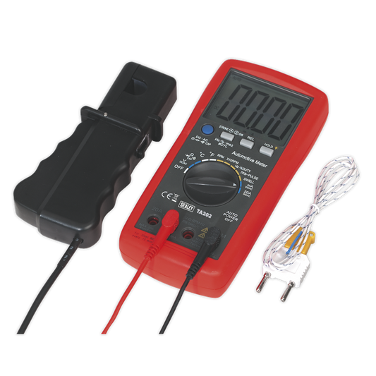 14-Function Digital Automotive Multimeter with Inductive Coupler