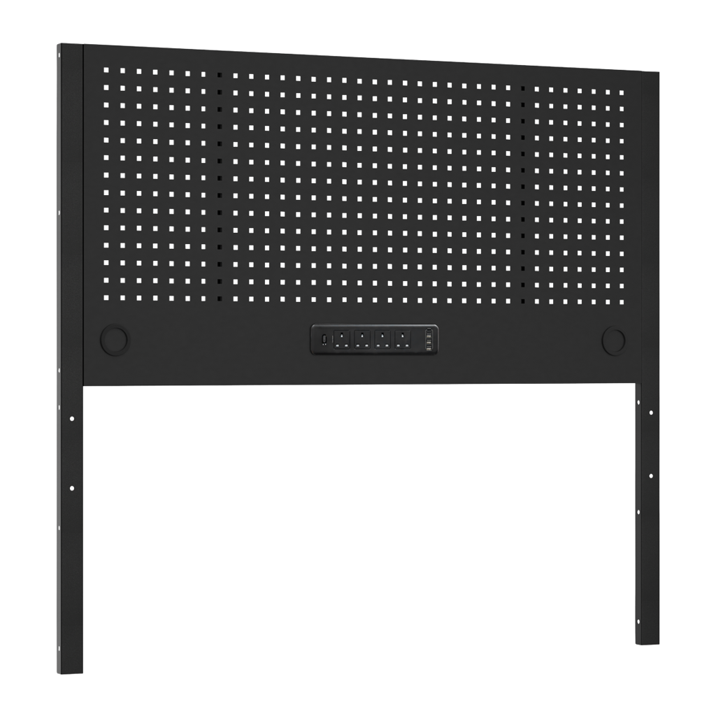 Superline PRO&#174; Modular Pegboard Back Panel with Power Bar 1500mm