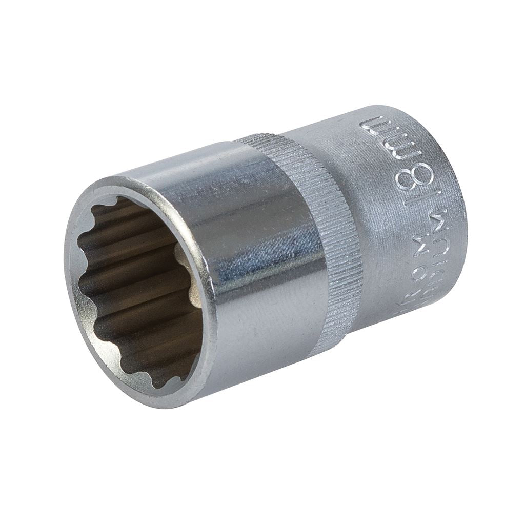 King Dick Socket SD 1/2" Metric 12pt - 18mm