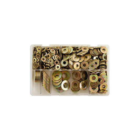 Zinc Plated Washers - Form C Flat - Assorted - Box Qty 495