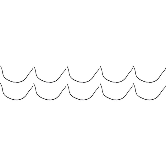 Bosch-Compatible Grass Strimmer Cutting Lines 370mm x 3.5mm - Pack of 10 Replacement Blades