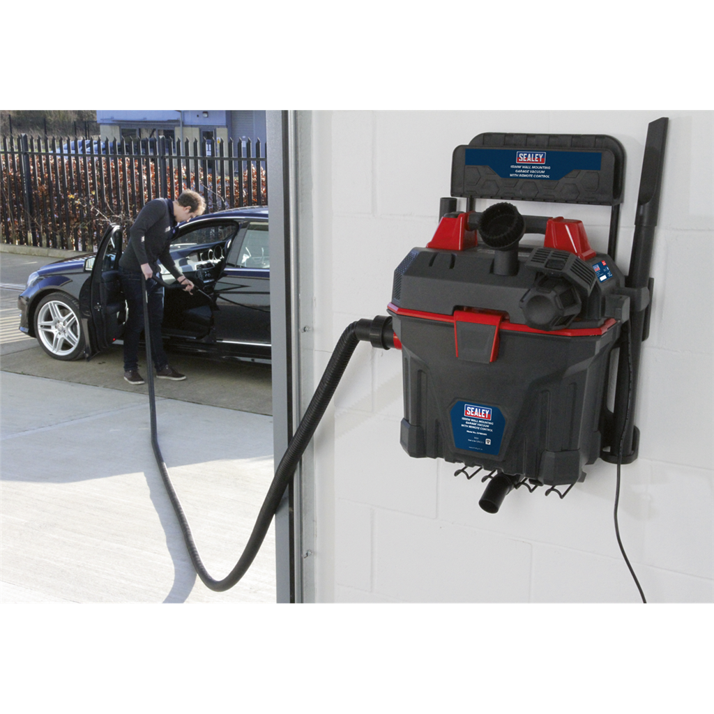 Wall Mounting Garage Vacuum with Remote Control 1500W