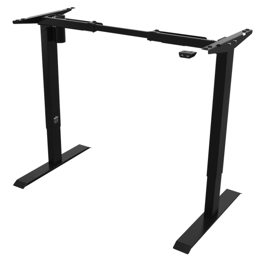 Dellonda Single Motor Adjustable Desk Frame, 70kg Capacity, Black - DH17