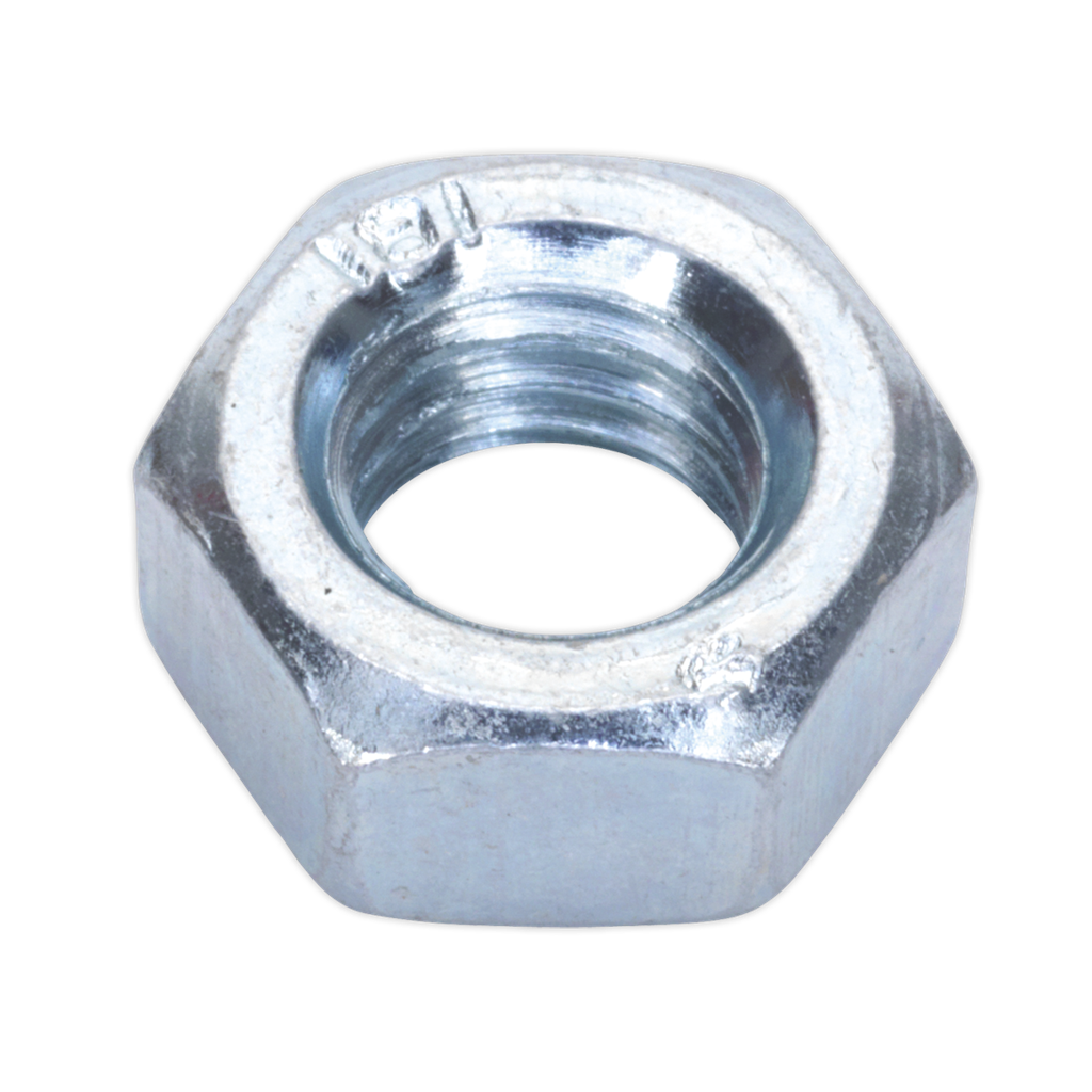 Zinc Plated Steel Nut M8, DIN 934 - Pack of 100