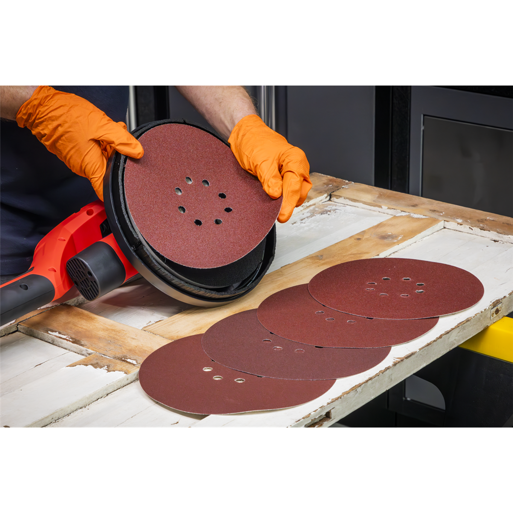 225mm Hook-and-Loop Sanding Disc Set 5pc