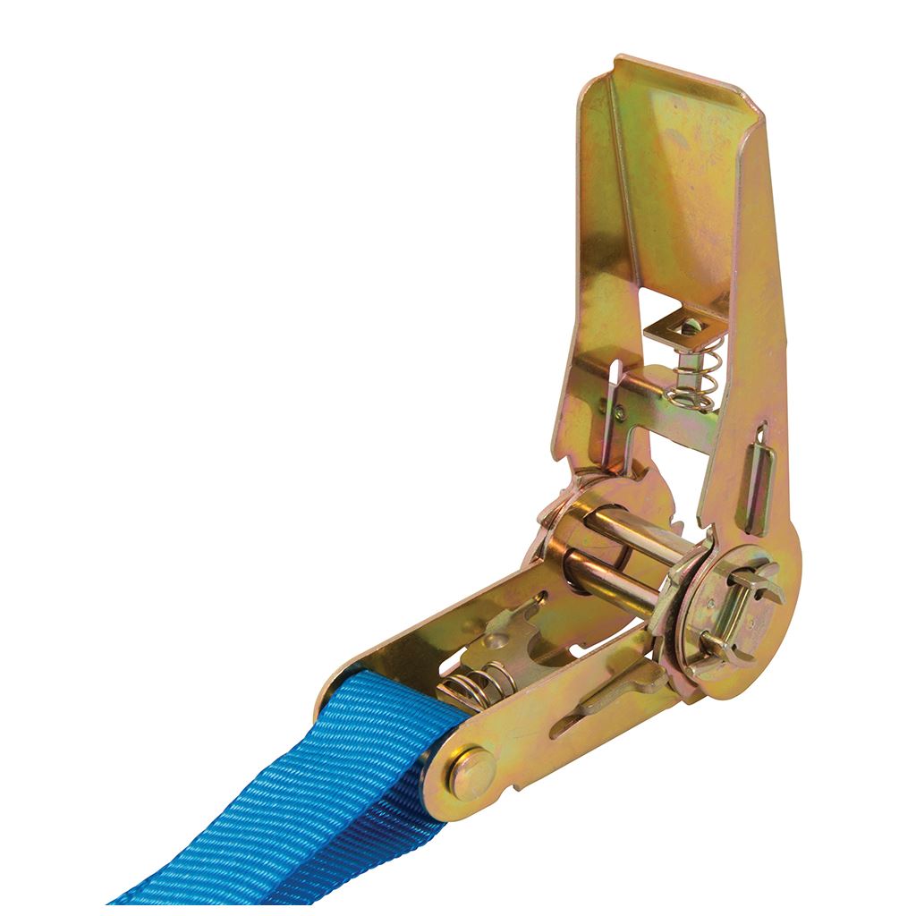 Silverline Ratchet Tie Down Strap S-Hook - 4.5m x 25mm - Rated 250kg Capacity 500kg