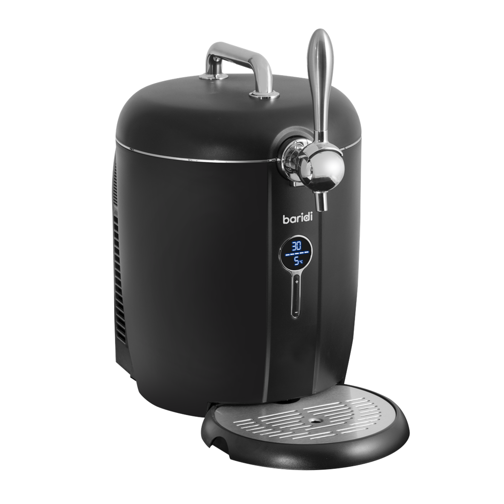 Baridi 6L Beer Keg Dispenser Tap with Electric Compressor and Integrated Cooling, No Gas Cartridges - DH115