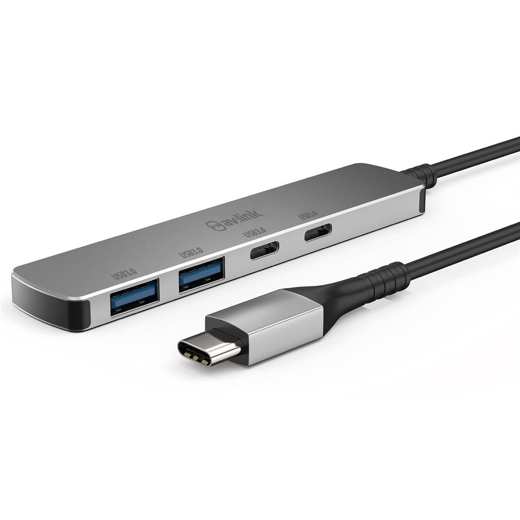 4 Port Ultra-Slim USB3.2 Type-C Hub - 4-Port