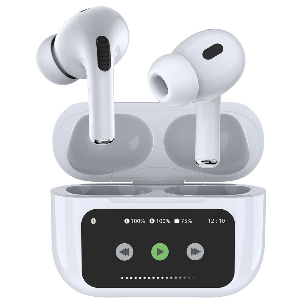 Ear Shots Pro LED: Active Noise Cancelling True Wireless Earphones with LED Screen