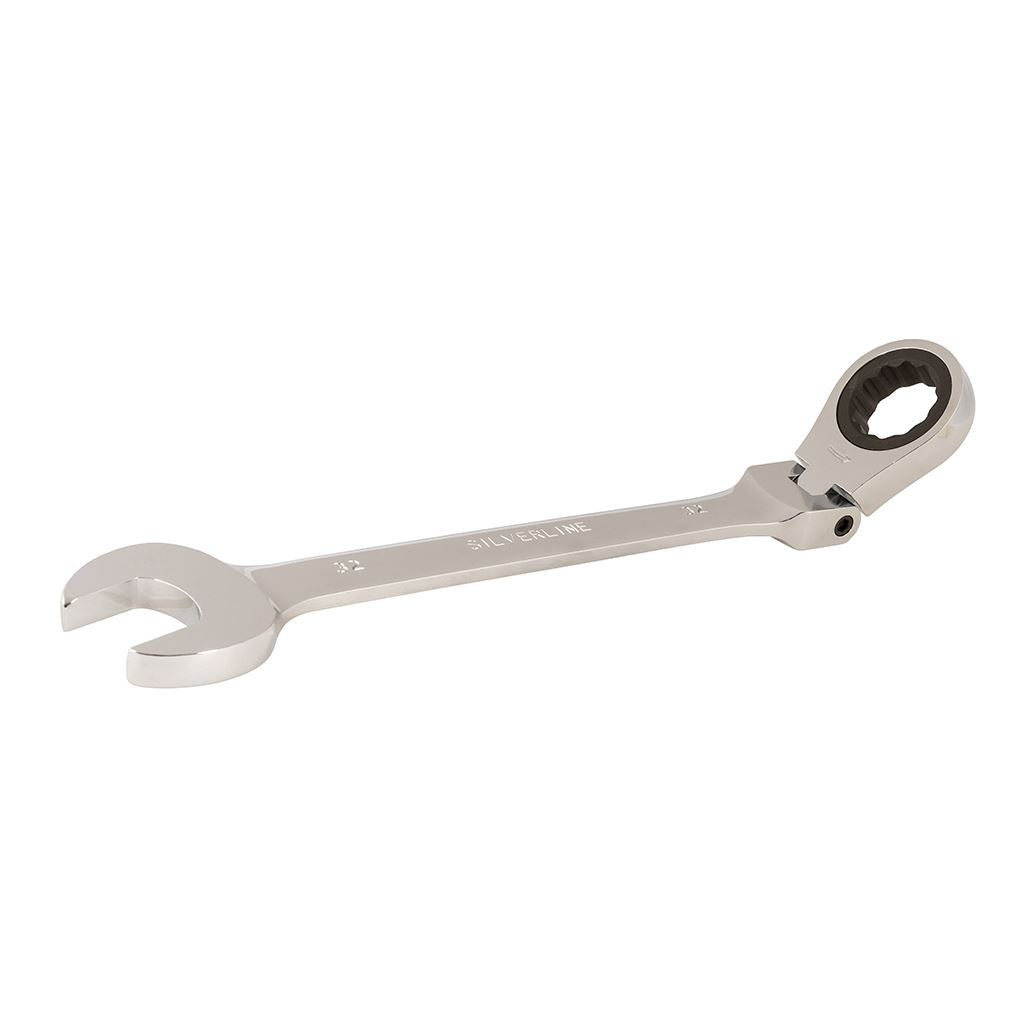 Silverline Flexible Head Ratchet Spanner - 32mm