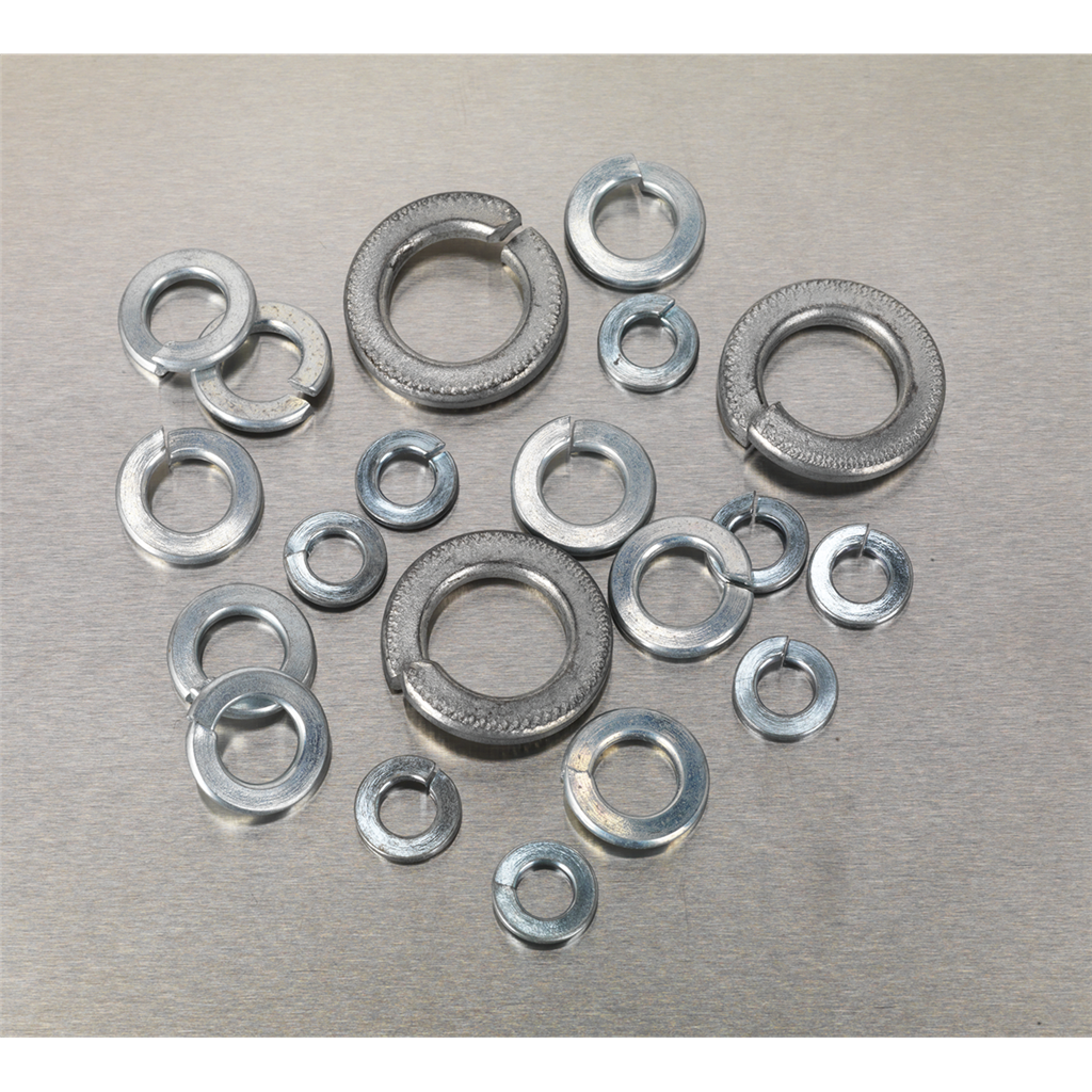 Zinc Plated Spring Washer Assortment M6-M16 1010pc - DIN 127B