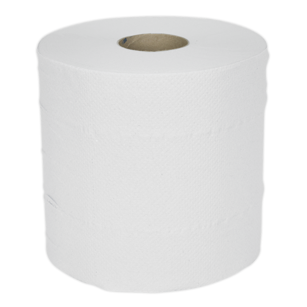 2-Ply Embossed White Paper Roll 150m - Pack of 6