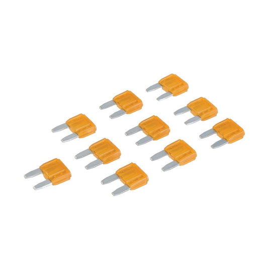 Silverline ATM Automotive Mini Blade Fuses 10pk - 5A Tan