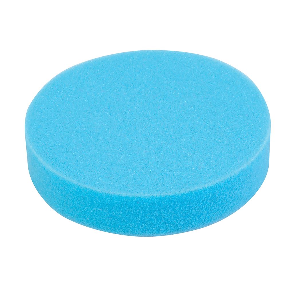 Silverline Hook & Loop Polishing Foam Head - 180mm Medium Blue