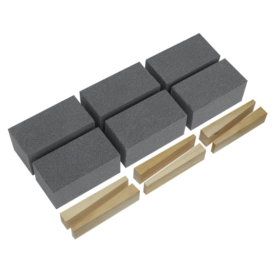 Worksafe&#174; 50 x 50 x 100mm Floor Grinding Block 60Grit - Pack of 6