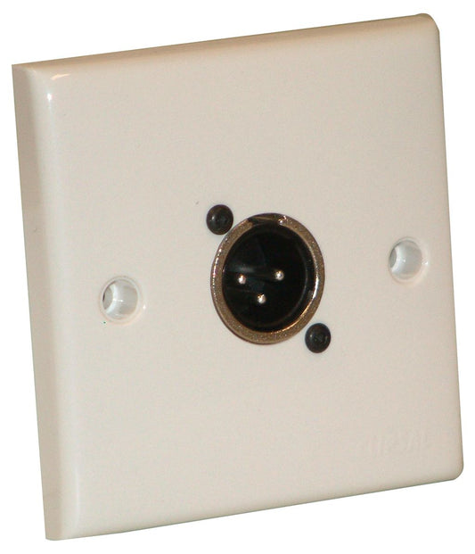 Wall Plate with 1 x Neutrik 3 Pin Male XLR Socket (NC3MDL1)