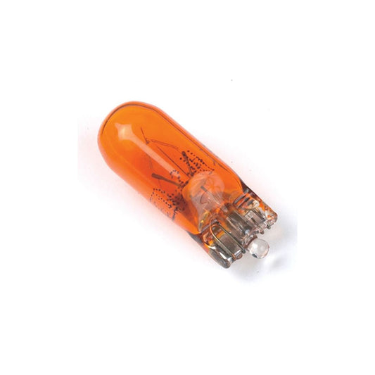 12V 5W W2.1x9.5d Capless Amber Miniature Bulb - 10mm