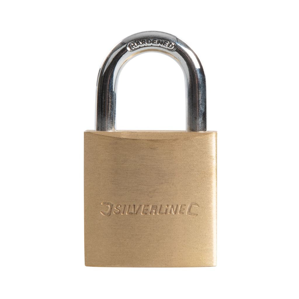 Silverline Brass Padlock - 30mm