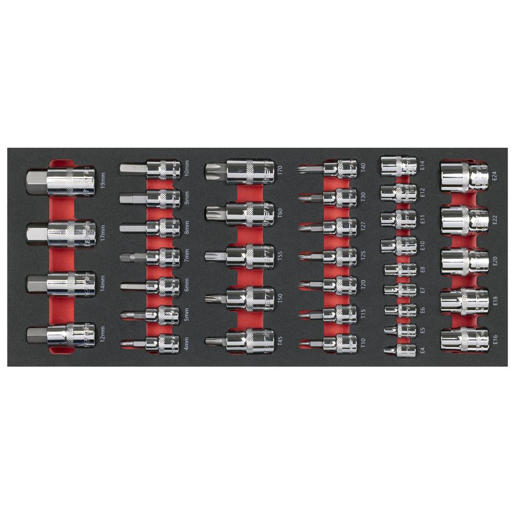 Premier Socket Bit Set with Tool Tray 37pc