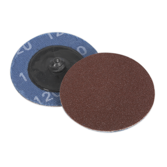 50mm Quick Change Sanding Disc 120Grit - Pack of 10