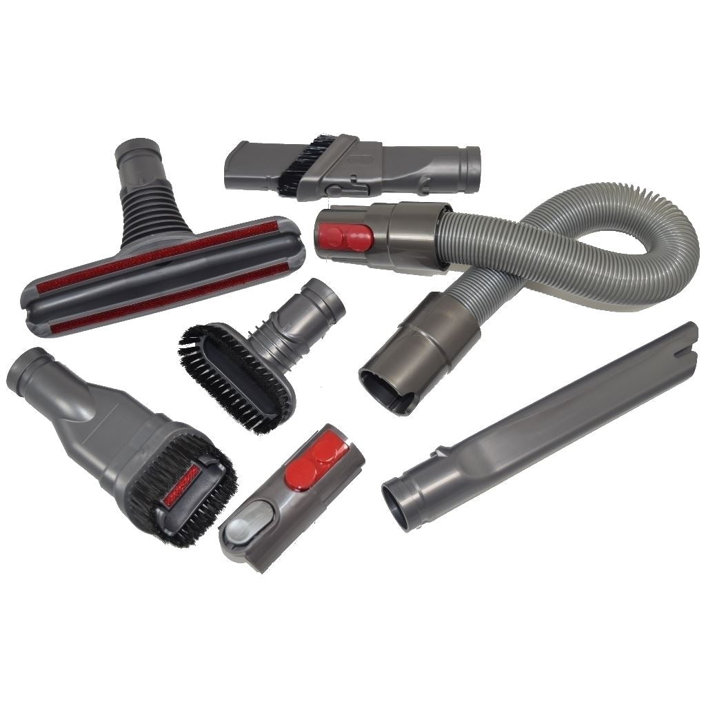 Dyson Vacuum Cleaner Flexible Extension Hose Assembly and Tool Accessories Kit Fits V7 V8 V10 V11 SV10 SV11 | Compatible by Ufixt