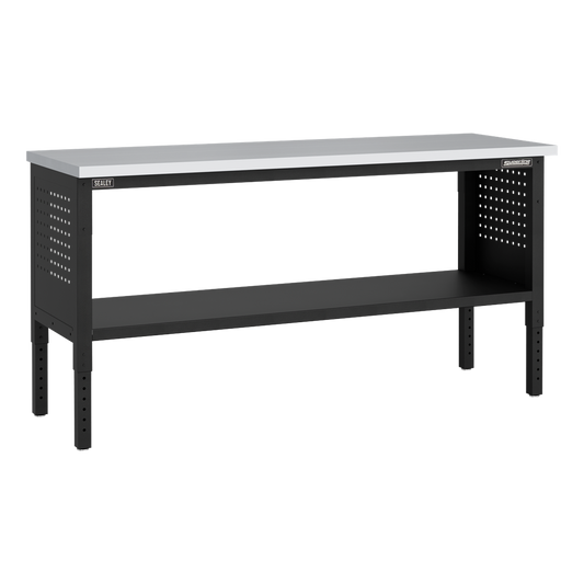 Superline PRO&#174; Modular Workbench with Stainless Steel Worktop 1830mm