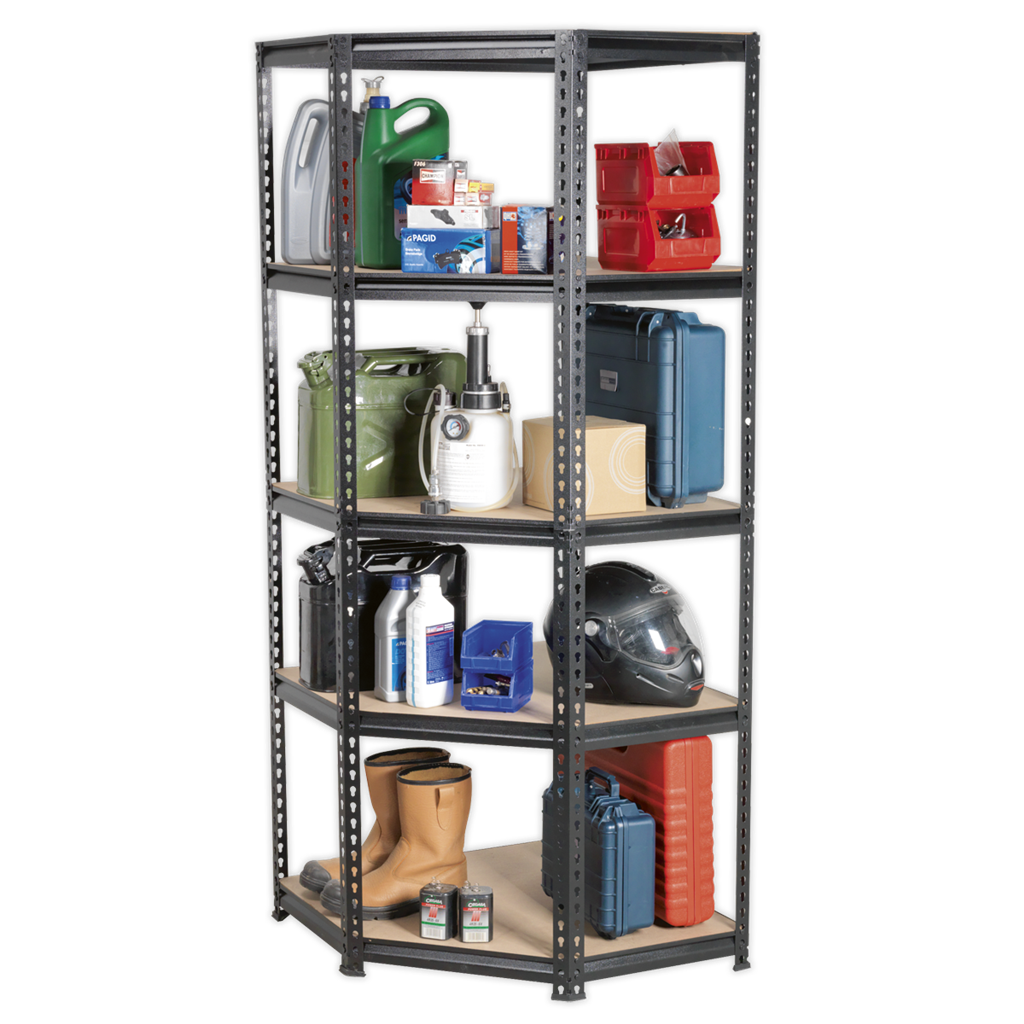 5-Level Corner Racking Unit 150kg Capacity Per Level