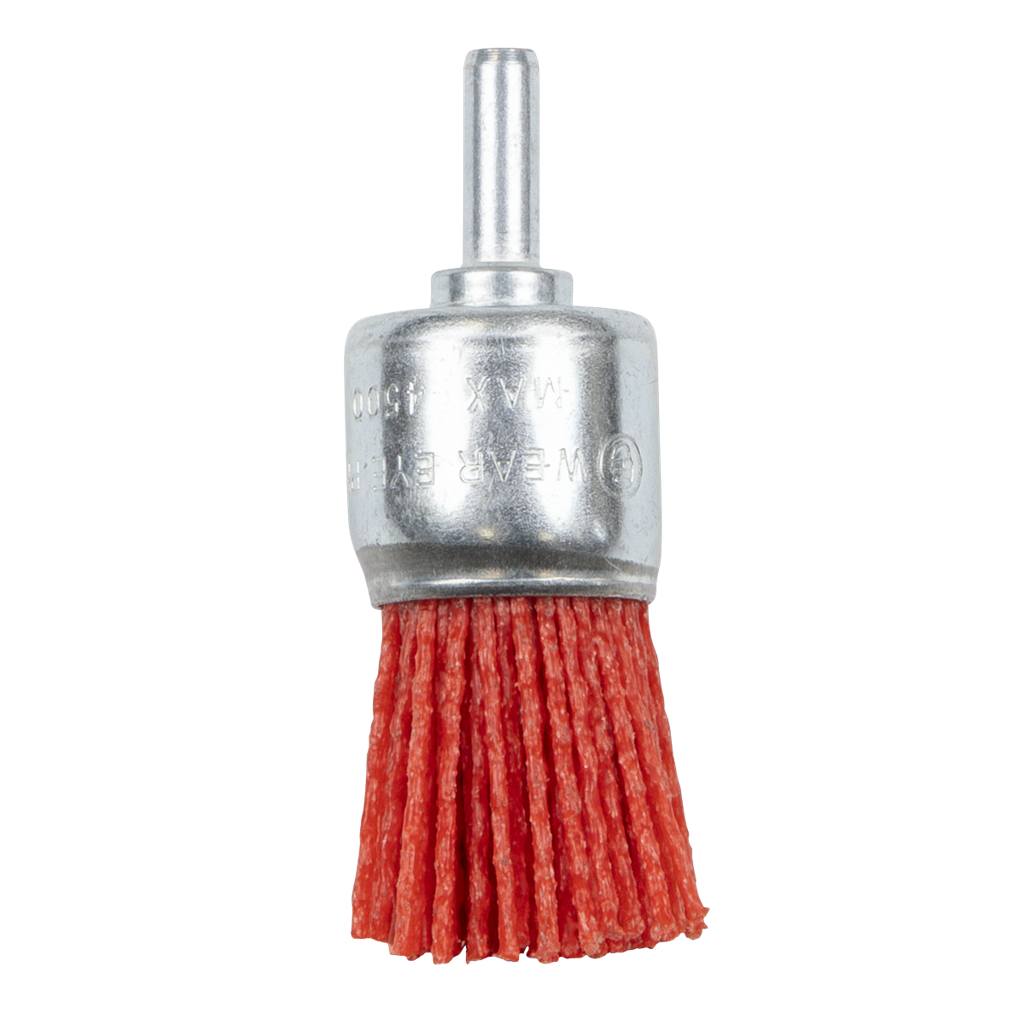 25mm Nylon Filament End Brush with 6mm Shaft