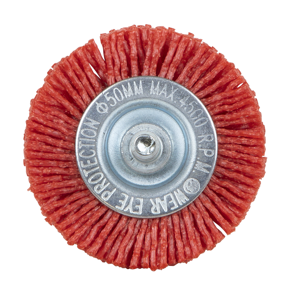 50mm Nylon Filament Circular Brush with 6mm Shaft