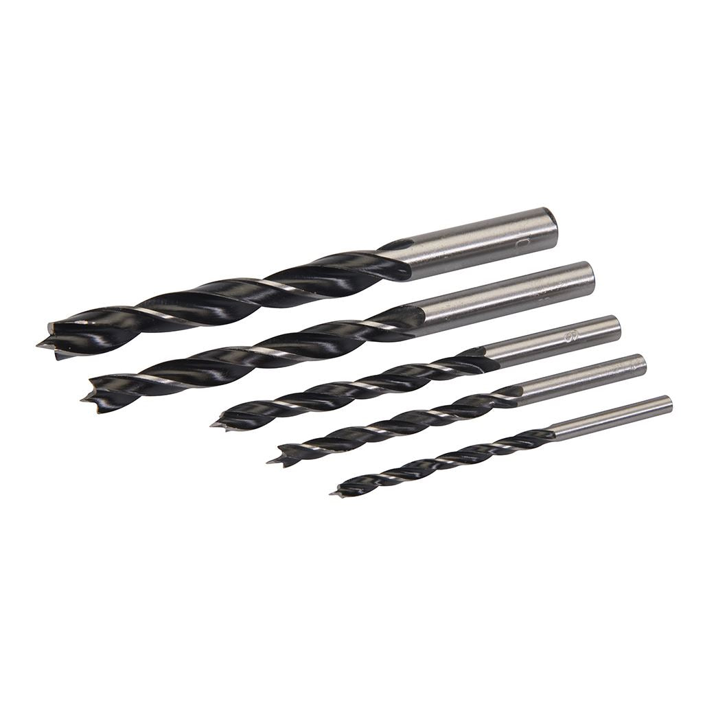 Silverline Lip & Spur Drill Bit Set 5pce - 4 - 10mm