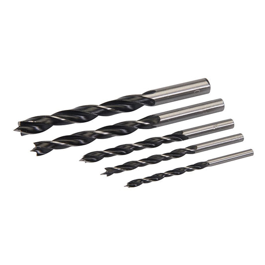 Silverline Lip & Spur Drill Bit Set 5pce - 4 - 10mm