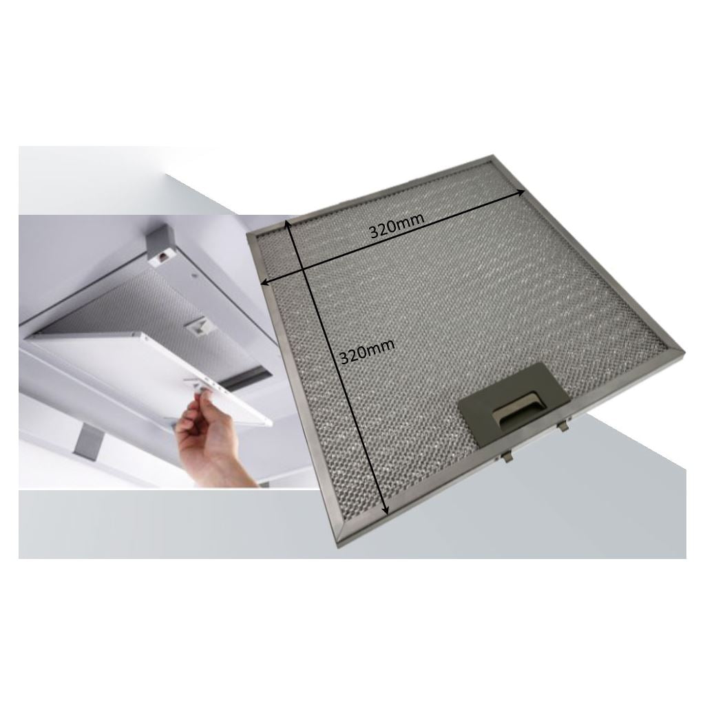 Universal Cooker Hood Metal Grease Filter 320mm x 320mm | Compatible Replacement by Ufixt