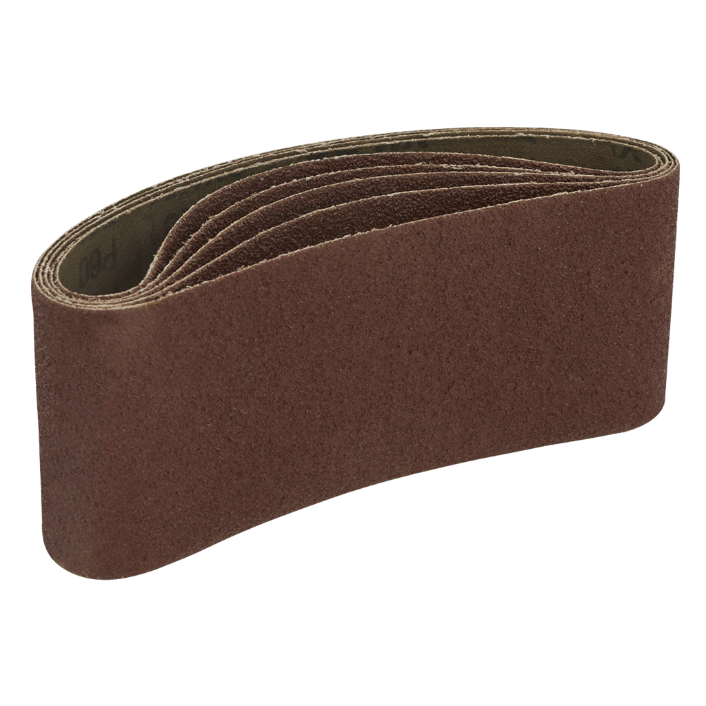 76 x 457mm Sanding Belt 60Grit - Pack of 5