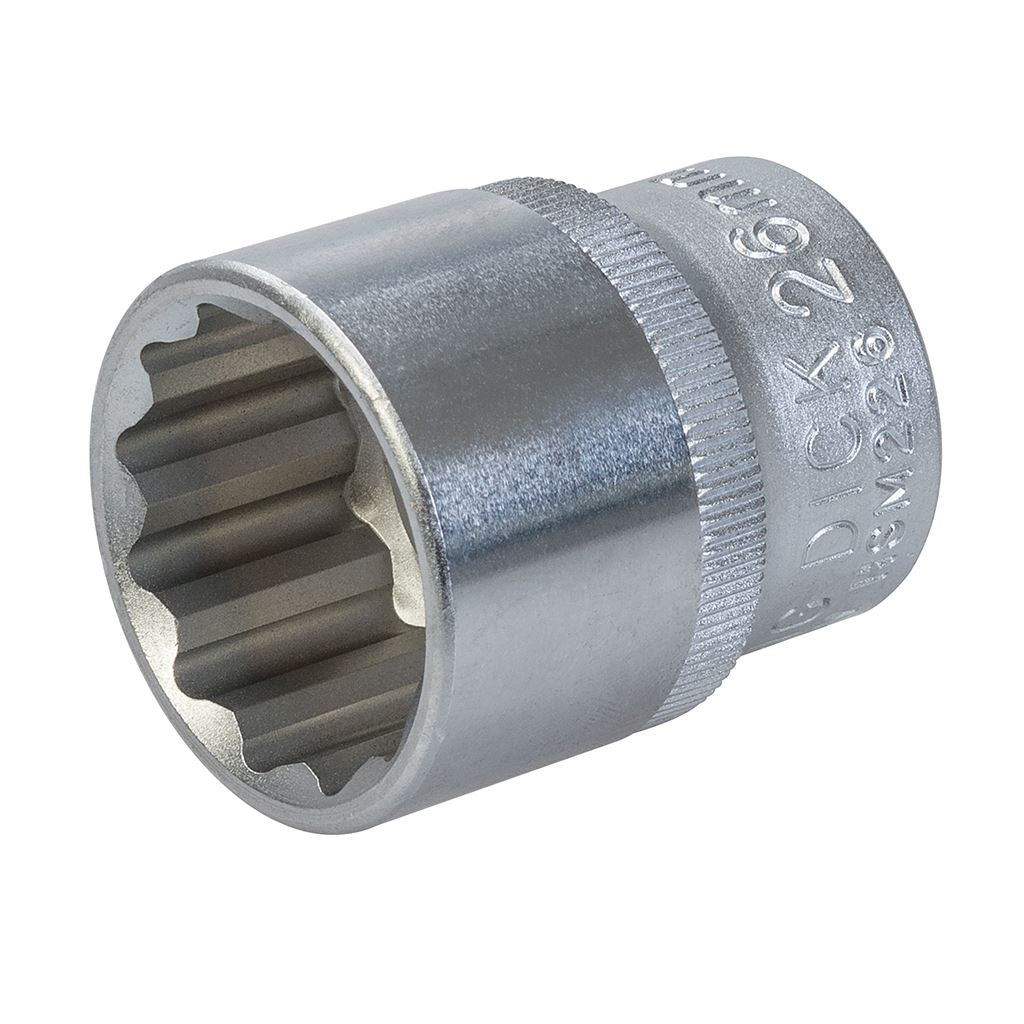 King Dick Socket SD 1/2" Metric 12pt - 26mm