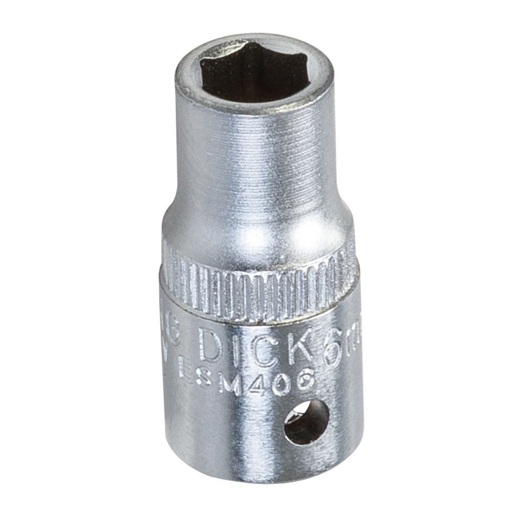 King Dick Socket SD 1/4" Metric 6pt - 6mm