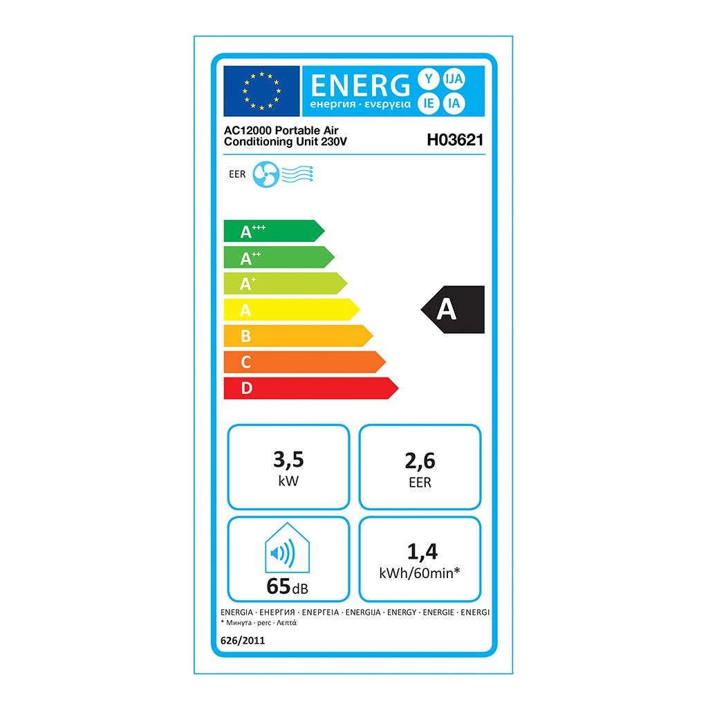 Rhino AC12000 Portable Air Conditioning Unit - 230V