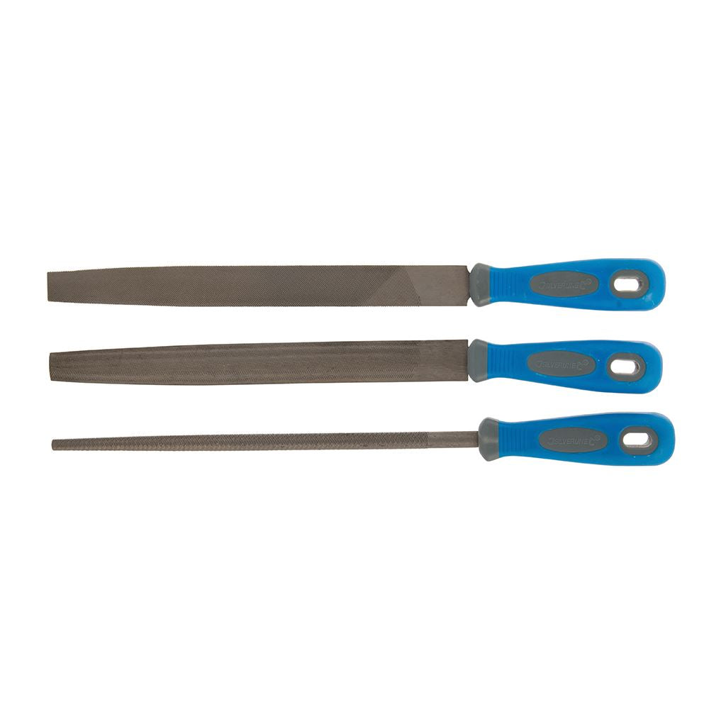 Silverline File Set 3pce - 2nd Cut 250mm