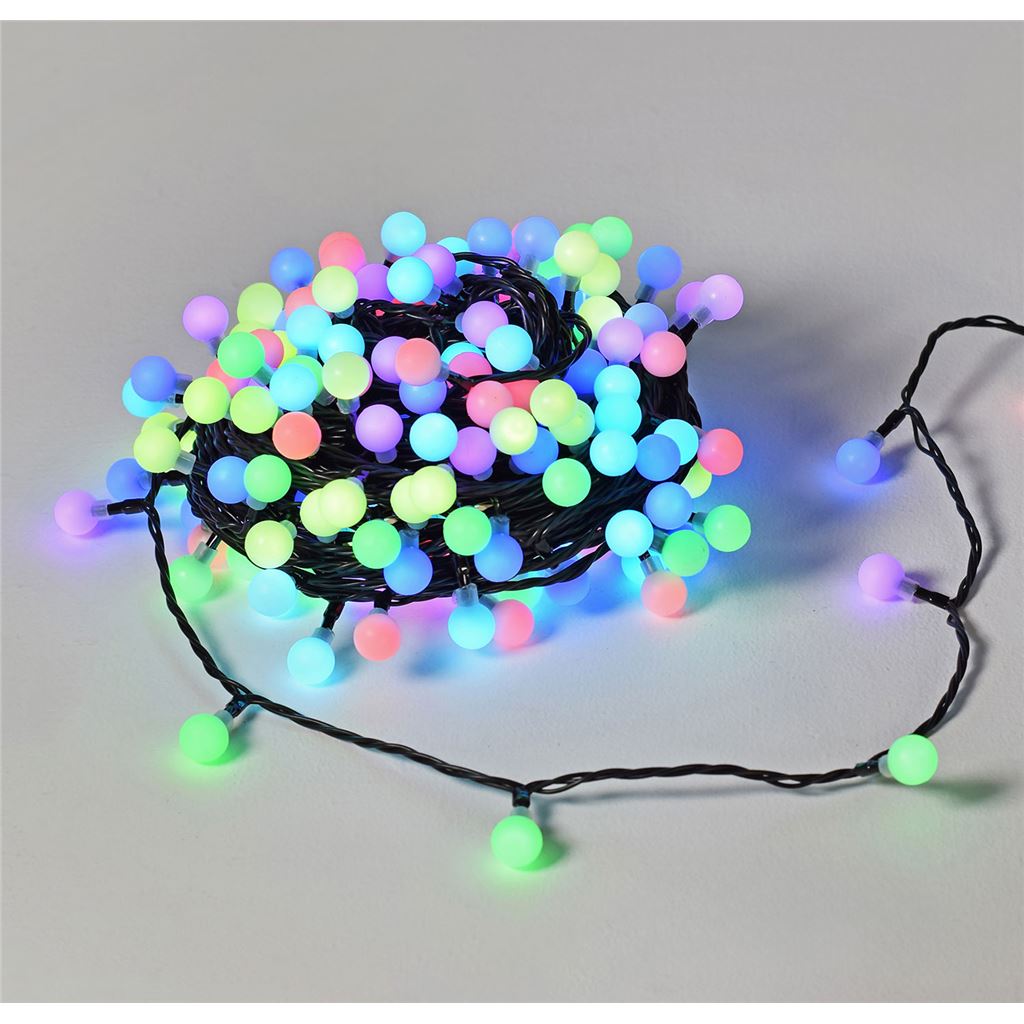 20m Multicolour 14mm Berry Lights - Remote