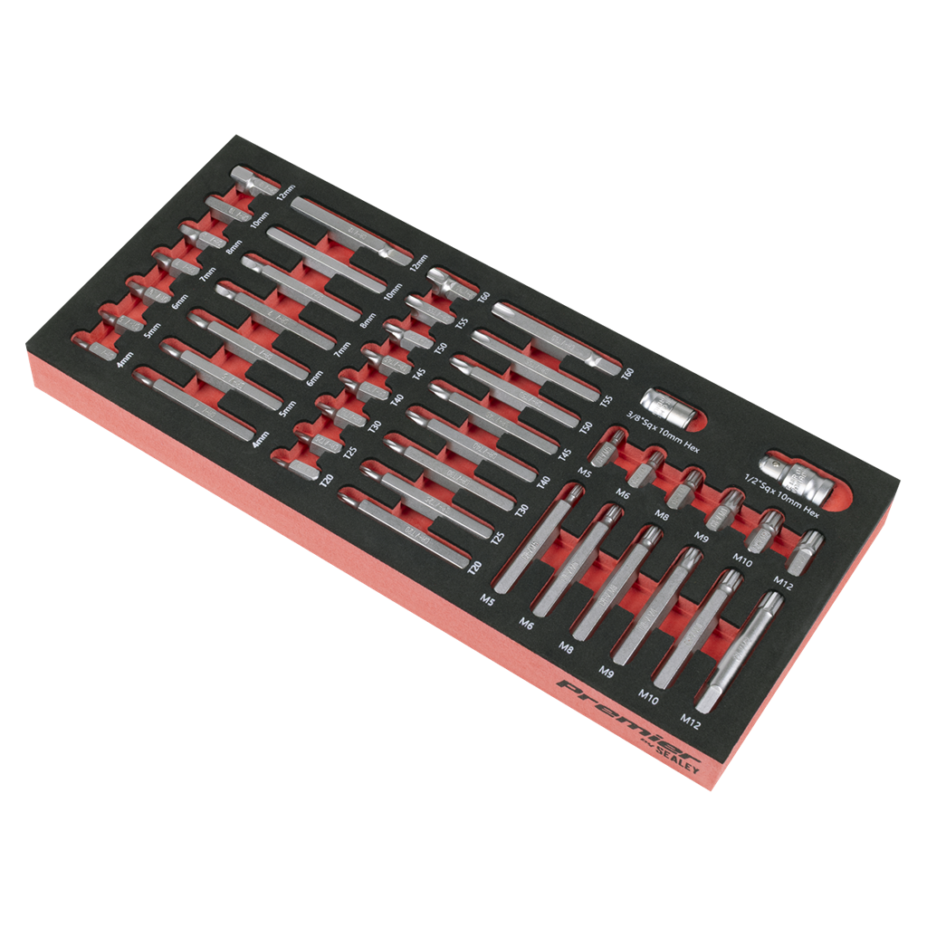 Premier TRX-Star*, Hex & Spline Bit Set with Tool Tray 44pc