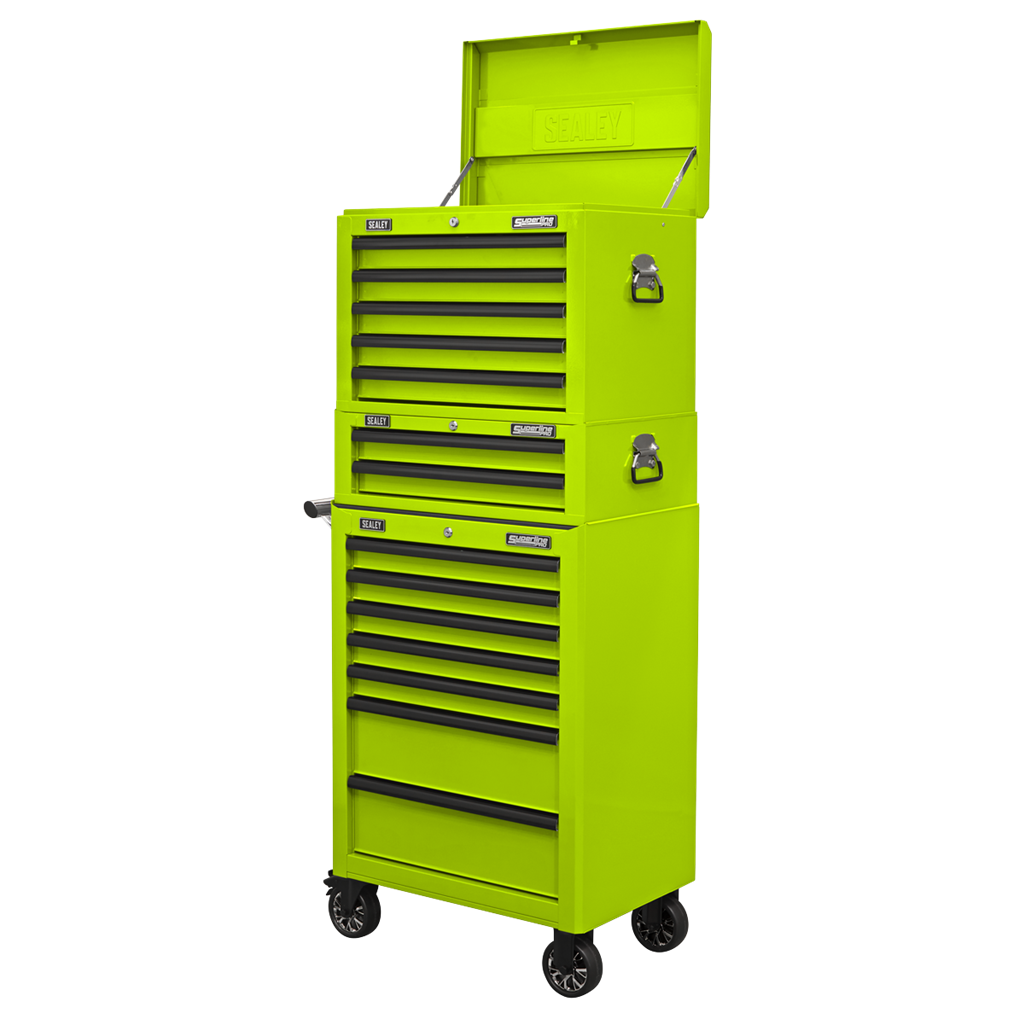 Topchest 5 Drawer with Ball-Bearing Slides - Green/Black