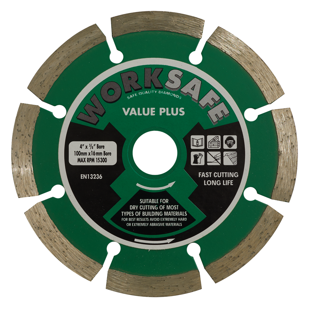 Worksafe&#174; Value Plus Diamond Blade 100 x 16mm